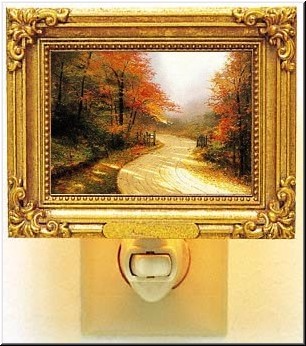 Night Light: Autumn Lane by Thomas Kinkade