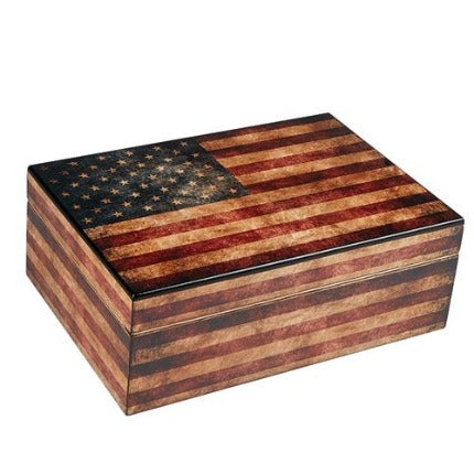 Humidor: Old Glory (50 Capacity)