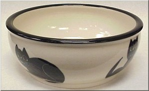 Pottery: Black Cat Mixing Bowl
